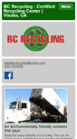 Mobile Screenshot of bcrecyclingvisalia.com